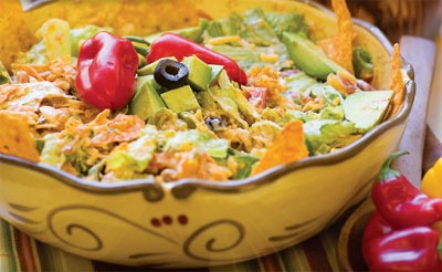 After a busy day on the ranch and with many hungry mouths to feed, you can quickly toss together this salad. Recipe by Jeannie Green, Green Springs Farm, Nampa, Idaho