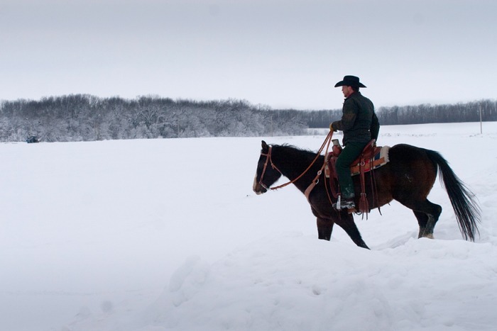 Bell rides into the snowy landscape of Russia. The Montana writer, photographer and outfitter returned to Russia this past summer. Bell will write about the experience in part 3 of Comrade Cowboy.