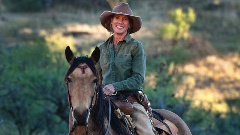 Women of the West Christin Peterson sitting on horse