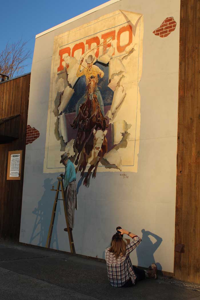 A mural in Toppenish, Washington.