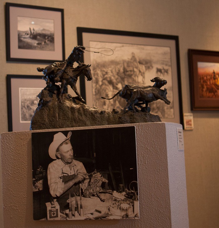 George Phippen's bronze statue Rockhopper at the Phippen Museum in Prescott, Arizona.