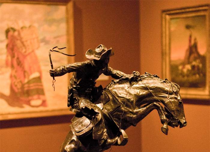 The Bronc Rider, by Frederic Sackrider Remington (1861-1909), was the artist’s first and most well-known bronze.