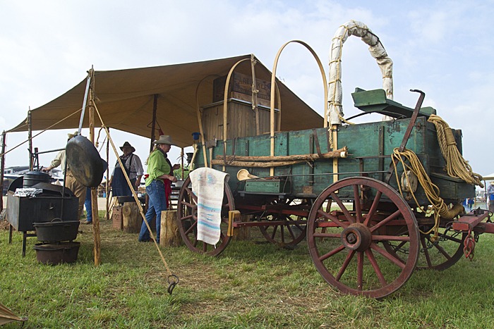Competing in the Chuckwagon Cookoff, the Rising W crew finished first in the meat division.
