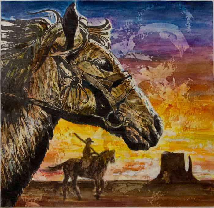 Western Horseman youth art contest winner, 13 to 18 age division