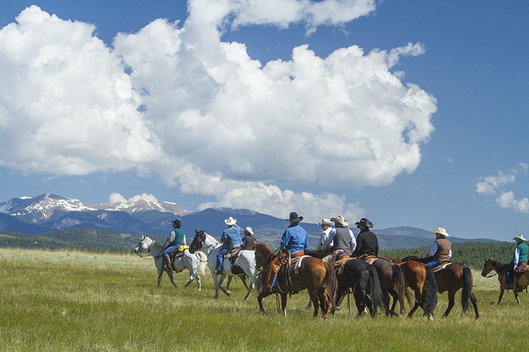 CAA members ride across Hat Creek Ranch in Montana.