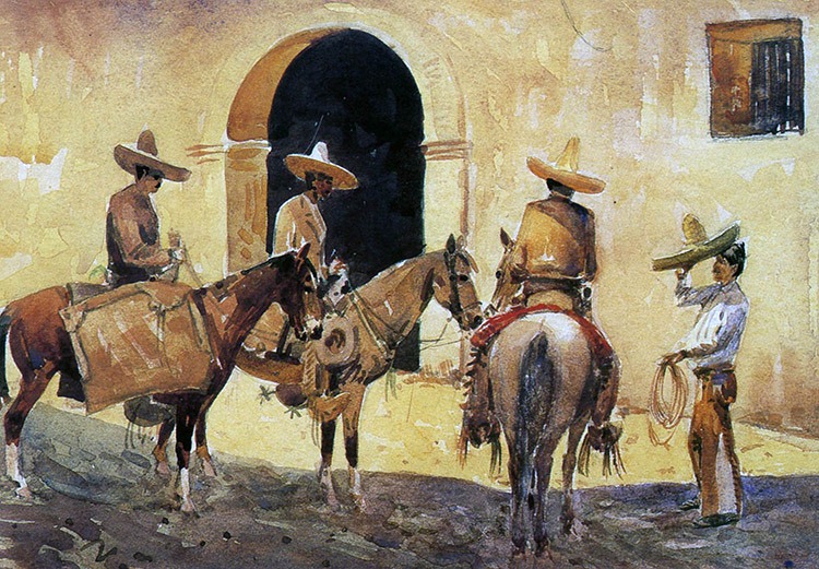 Los Caballeros by Edward Borein