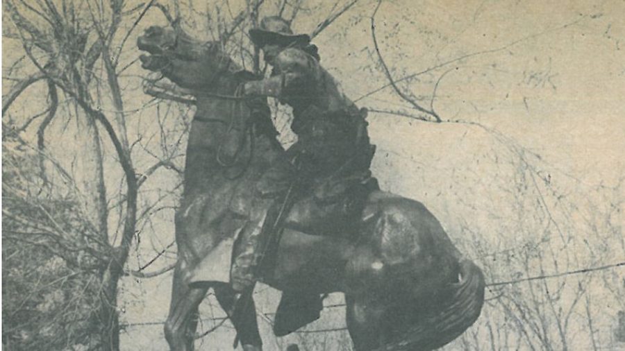 A look at the saddle that was ridden and made famous by Teddy Roosevelt in active use on a small ranch near Colorado Springs, Colorado.