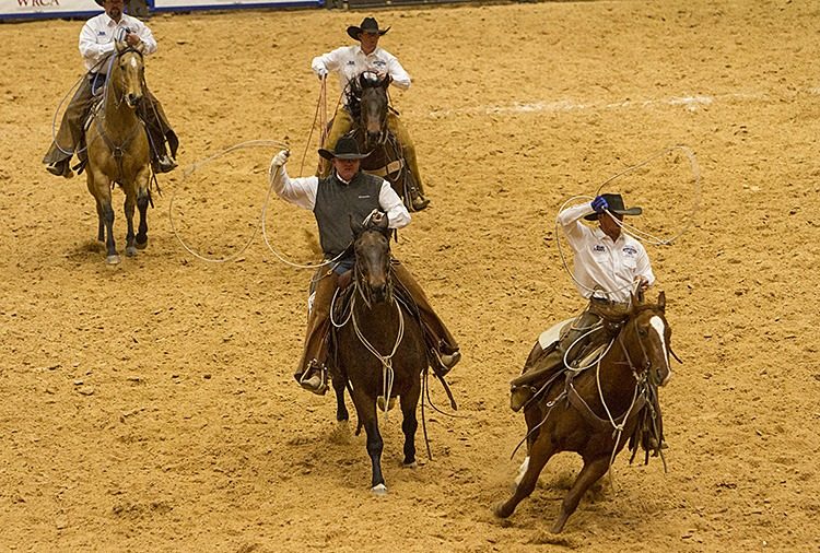 The team of Wilson Cattle and Haystack Cattle Co. won the 2017 World Championship Ranch Rodeo in Amarillo, Texas.
