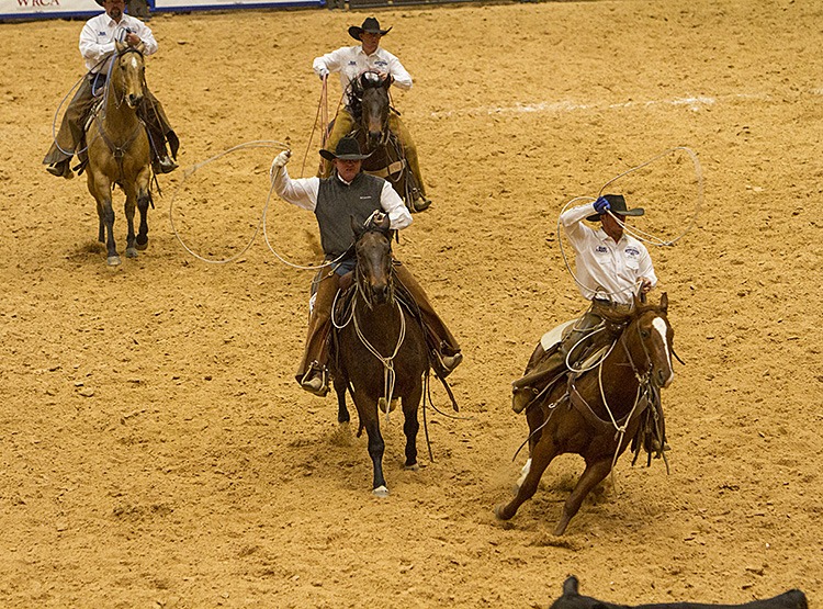 The team of Wilson Cattle and Haystack Cattle Co. won the 2017 World Championship Ranch Rodeo in Amarillo, Texas.