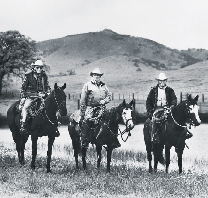 Bill Dorrance Ray Hunt and Tom Dorrance