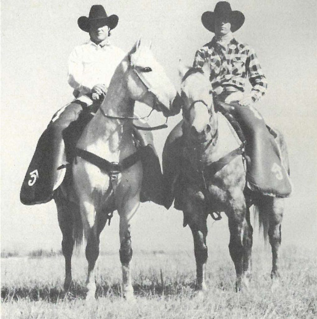 Mesquite Championship Rodeo pickup men.