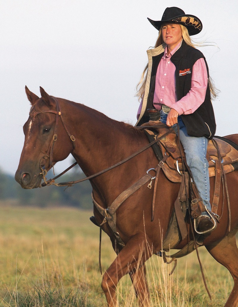 Missy Hays on horseback