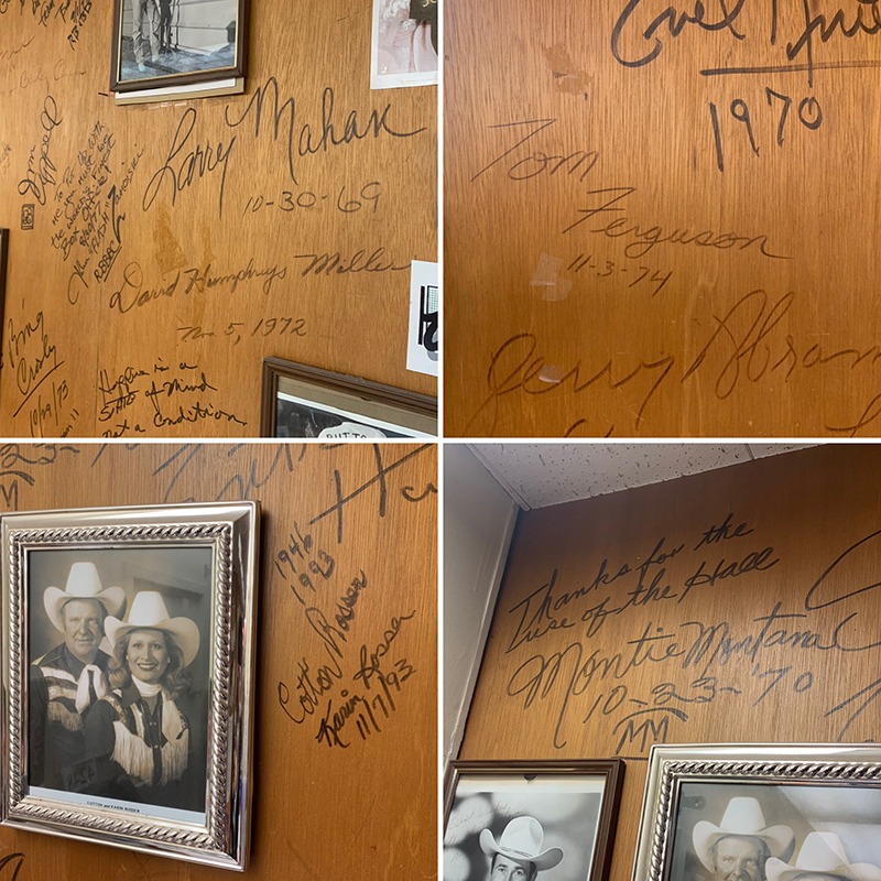 Cow Palace wall Elvis Presley signature