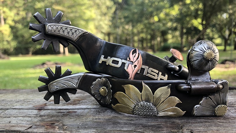 Hottish spurs made by Barry Guillory