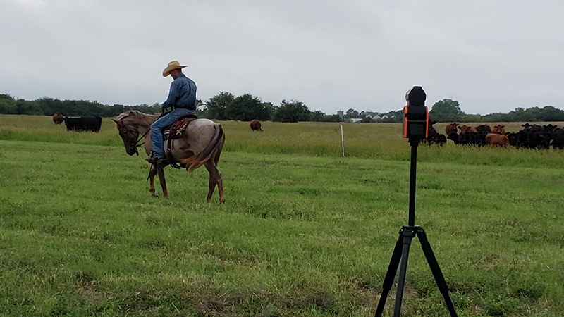 solo shot recording horseman ride