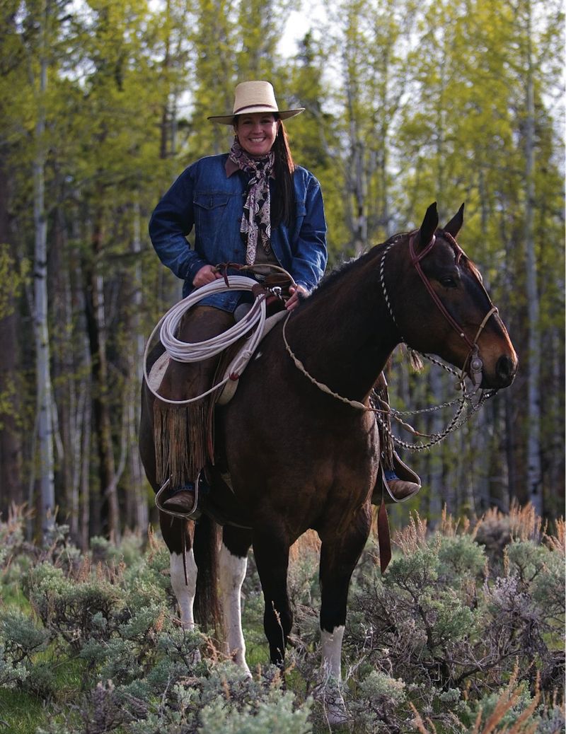 Emilie Wilcox Heggie horseback