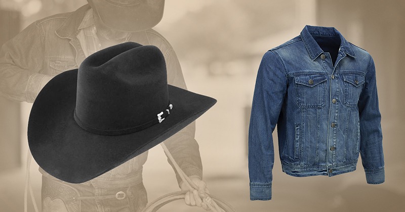 Resistol hats and denim jacket