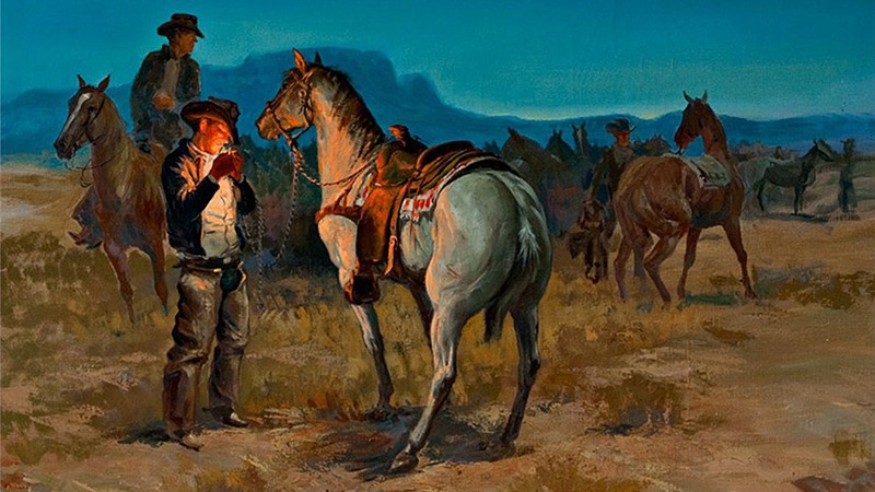 George Phippen painting The Crack of Dawn