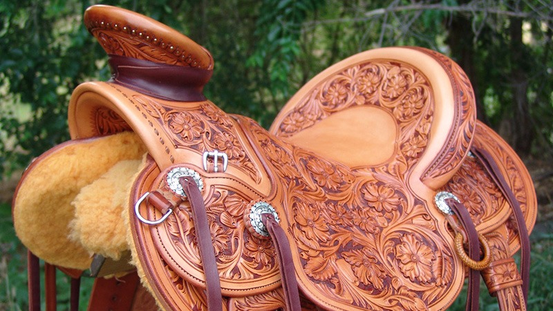 custom American made Wade Saddle by Chas Weldon