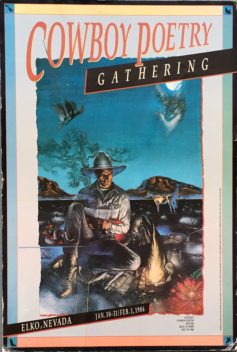 Cowboy Poetry Gathering poster from 1986