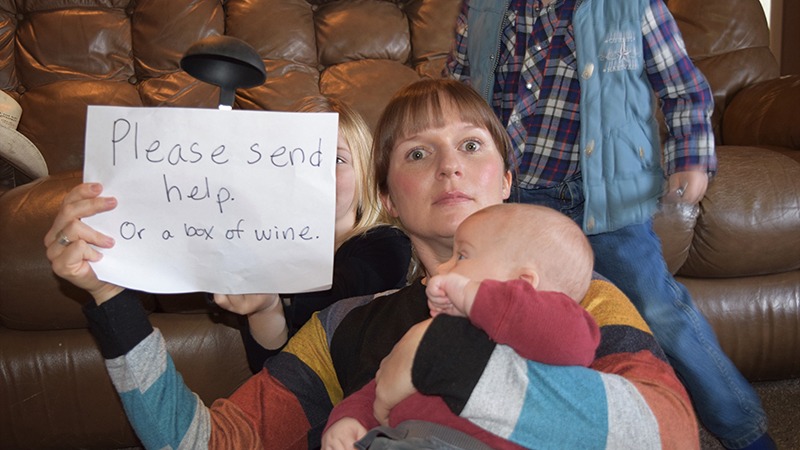 ranch wife gets cabin fever and wants wine