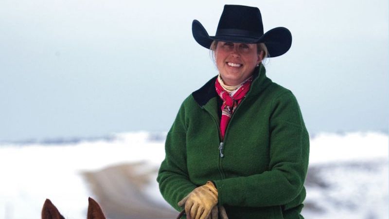 Monique Miller riding horse