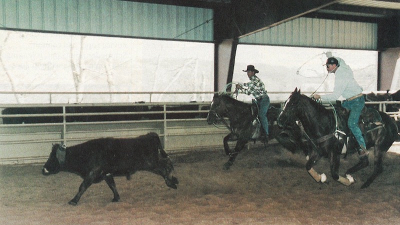 Robbie Schroeder team roping