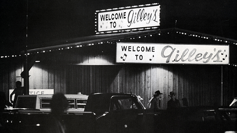 Gilley's bar front from the movie Urban Cowboy