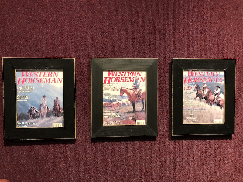 Bill Anton's art on Western Horseman covers