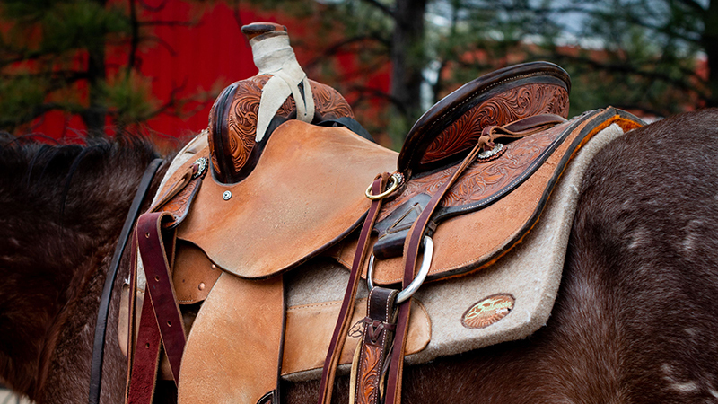 ranch saddle for fallen soldiers