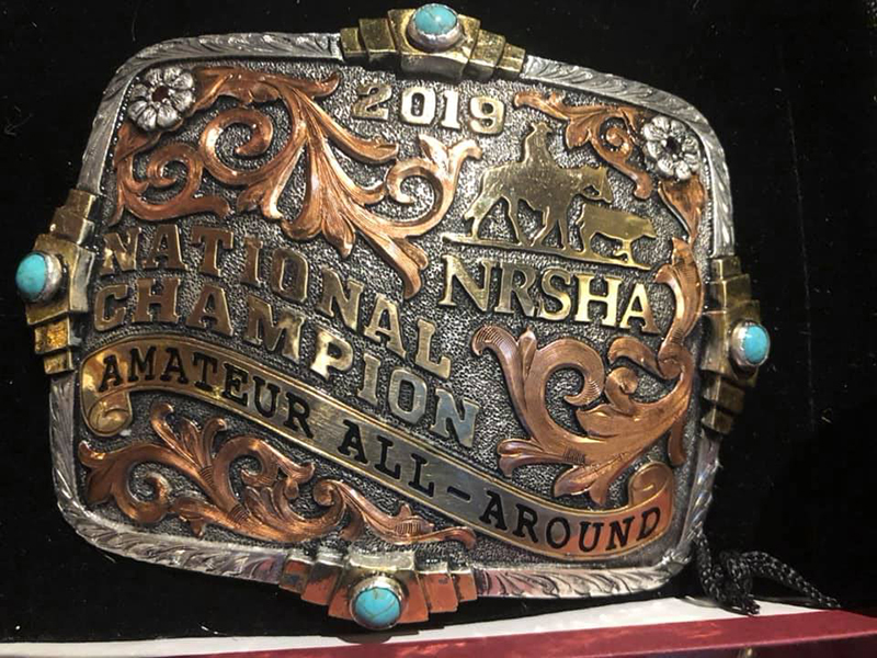 NRSHA Amateur belt buckle.