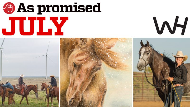 July 2019 Western Horseman promised online content graphic