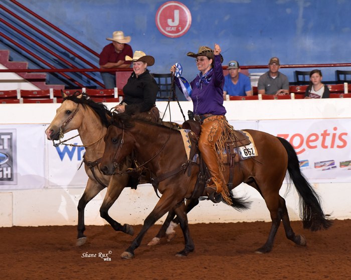 Melinda Mayes-Kelly victory lap