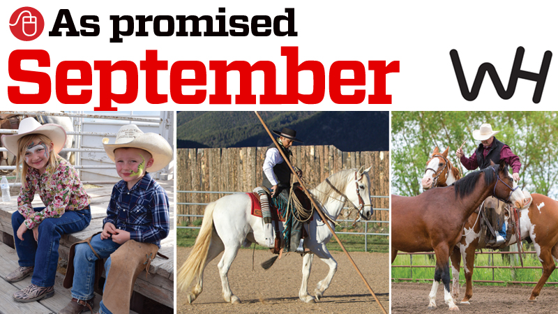 graphic of online content promised in the september 2019 western horseman magazine