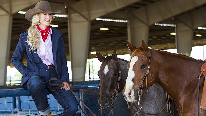 Cameron Baldus modeling Western apparel