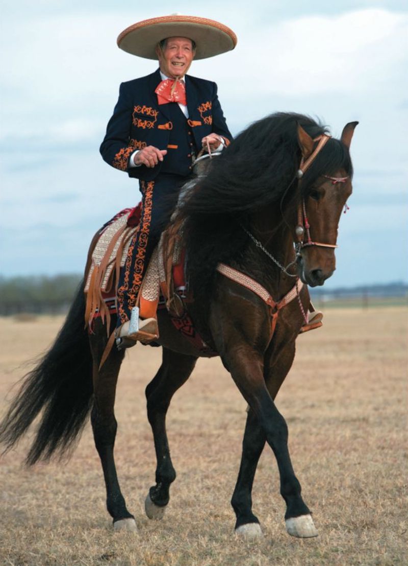 Jerry Diaz’s father, Jose “Pepe” Diaz on a horse