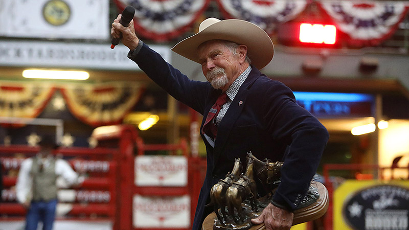 Western Horseman presented actor Buck Taylor with the Western Horseman Award in 2019.