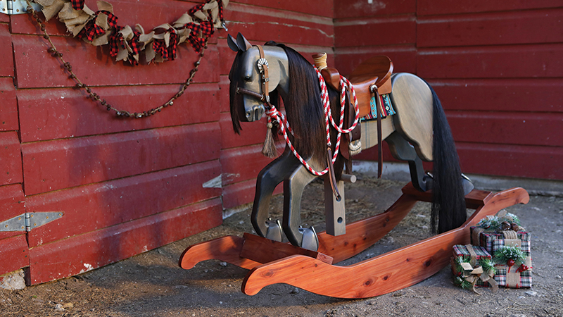 Palo Pinto Rocking Horses toys are beautiful, authentic toys horsemen and kids will love.
