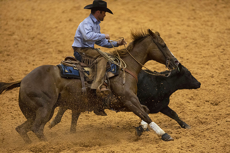Robert Forst win the senior class at the RHAA show in Amarillo.