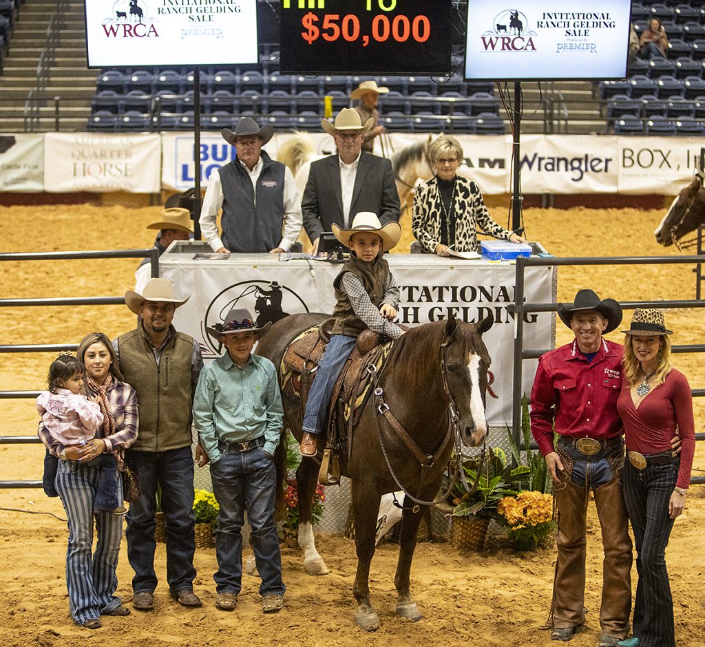 The high seller at the WRCA Invitational Ranch Gelding Sale was Hesasmooth Hillbilly, consigned by Mozaun McKibben