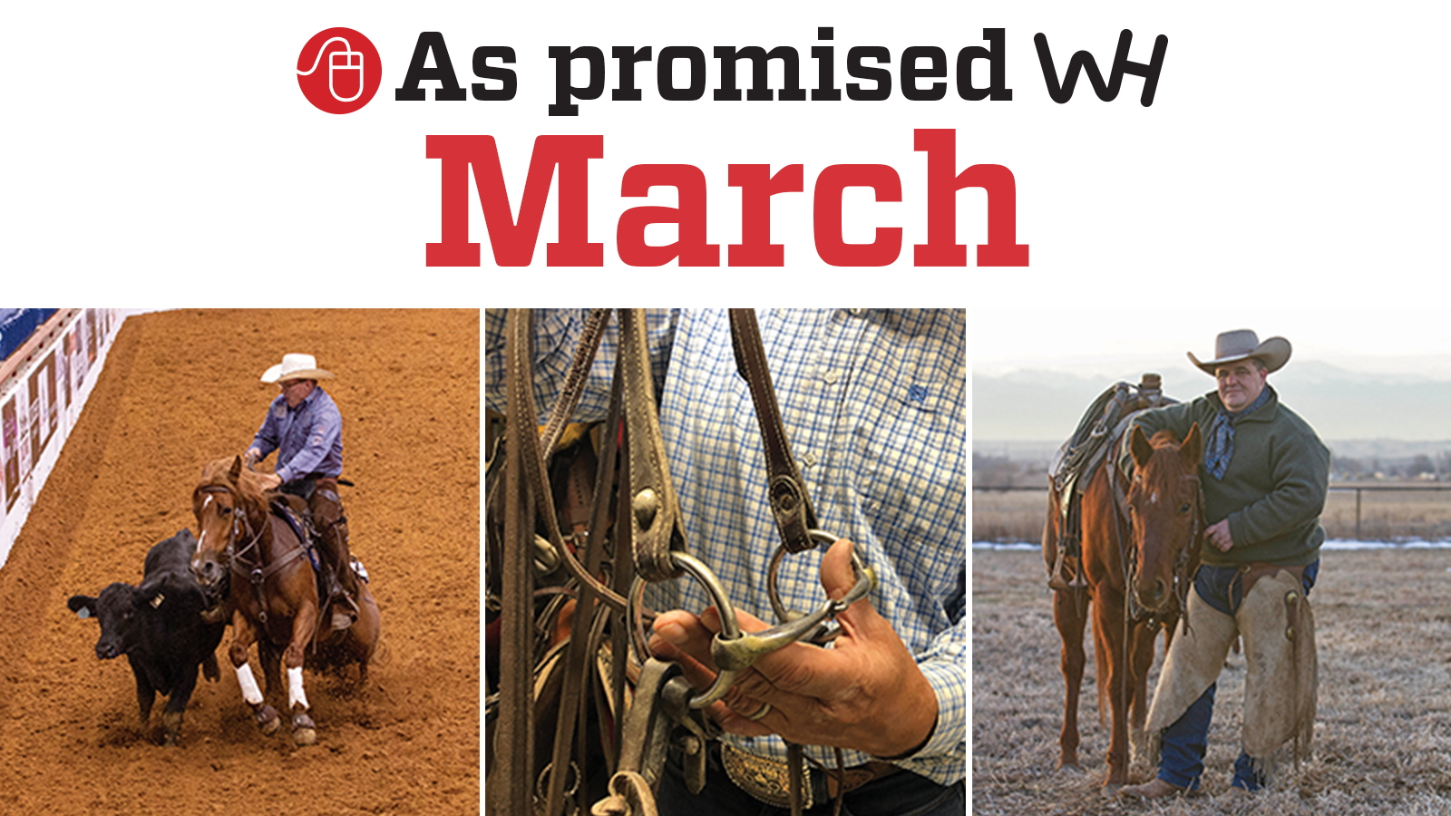 March 2020 Western Horseman promised content graphic