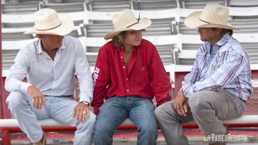 the steiners sitting on chute gate