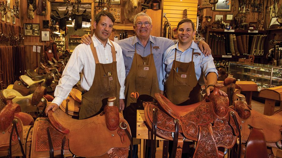 Oliver Saddlery makes saddles and reins.