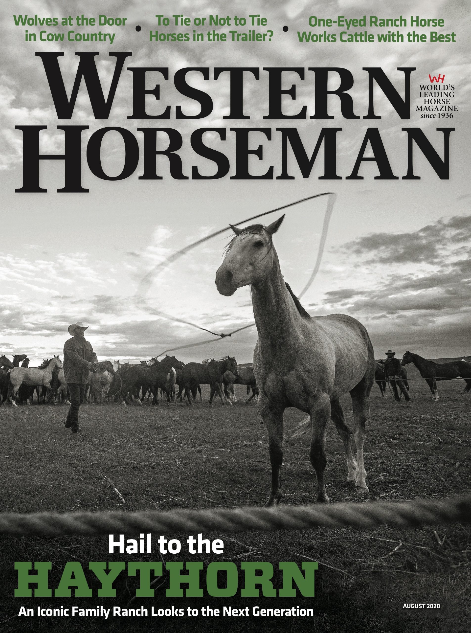 Western Horseman magazine cover august 2020