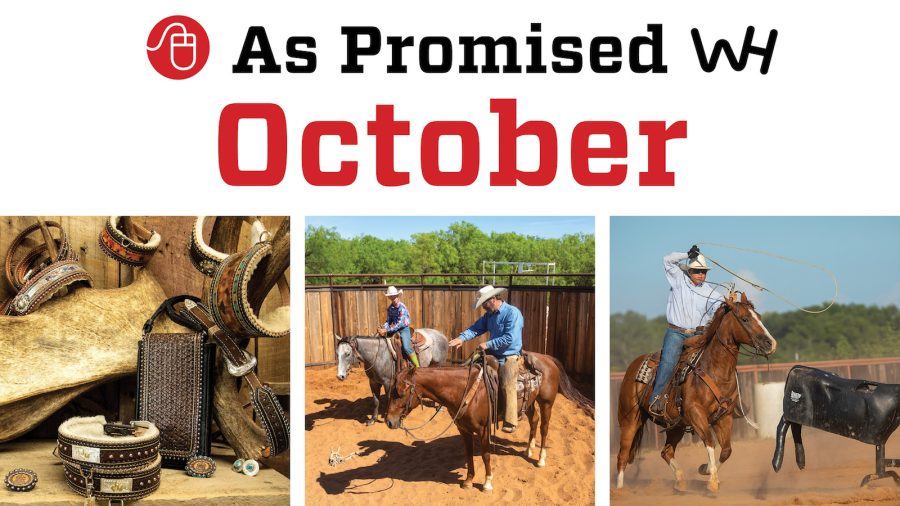 October 2020 Western Horseman magazine promised content graphic