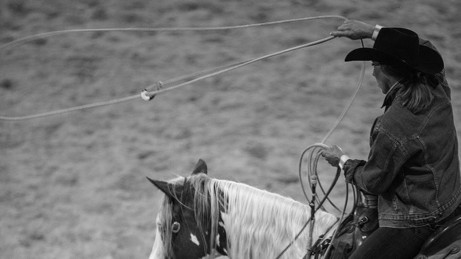 Roping takes practice