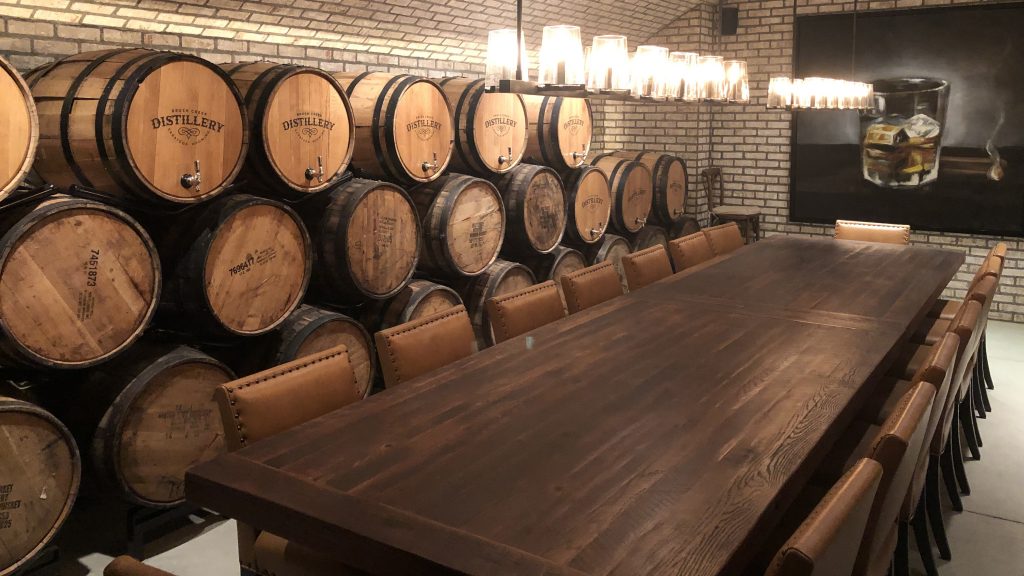 Tasting room at Brush Creek Distillery
