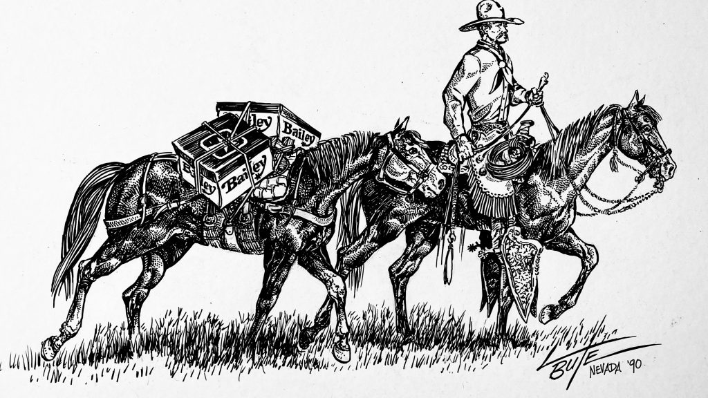 Larry Bute drawing for Bailey Hat Company