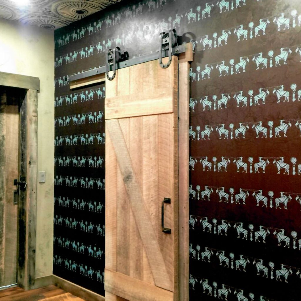 Wallpaper in the McGinnis Meadows Ranch room

