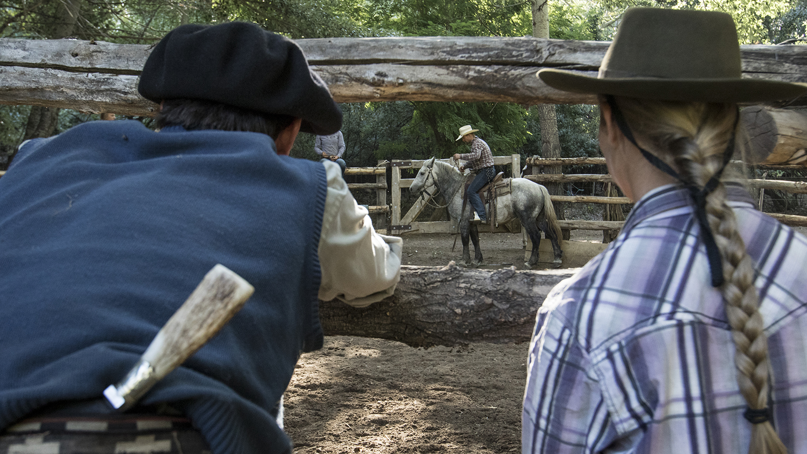 Estancia Ranquilco guest ranch in Argentina offered a colt starting clinic with Gabe Clark and Reata Brannaman Clark